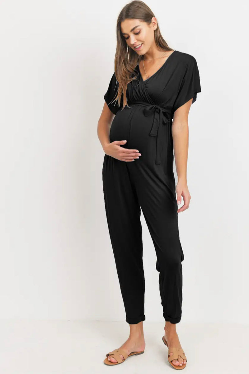 Maternity Jumpsuit - Black – Pickles & Littles Maternity Boutique