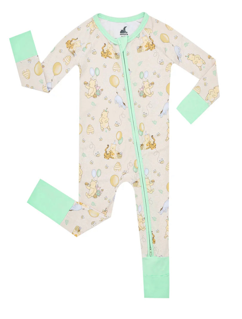 Slumberly Hundred Acre Party Convertible Baby Footie