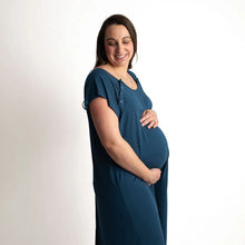 Load image into Gallery viewer, Mama Labor Delivery Maternity & Nursing Gown - Navy