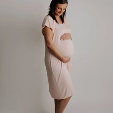Load image into Gallery viewer, Mama Labor Delivery Maternity & Nursing Gown - Light Pink