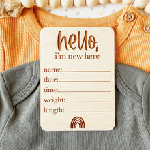 Load image into Gallery viewer, Birth Announcement - Rectangle