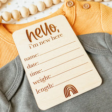 Load image into Gallery viewer, Birth Announcement - Rectangle