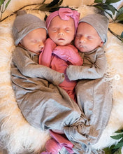 Load image into Gallery viewer, Baby Knotted Gown - Grey