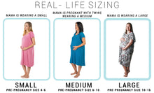 Load image into Gallery viewer, Mama Labor Delivery Maternity & Nursing Gown - Forest Green