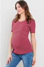 Load image into Gallery viewer, Berrice Double Layer Maternity &amp; Nursing Top