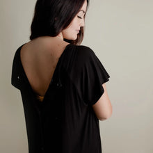 Load image into Gallery viewer, Mama Labor Delivery Maternity & Nursing Gown - Black