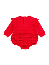 Load image into Gallery viewer, Baby Bubble Sweatshirt Romper - Red