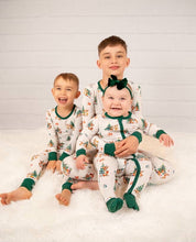 Load image into Gallery viewer, Slumberly Baby Bamboo Footie - Holiday