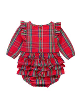 Load image into Gallery viewer, Tis the Season Ruffle Baby Romper