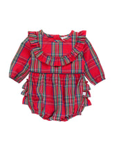 Load image into Gallery viewer, Tis the Season Ruffle Baby Romper