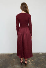 Load image into Gallery viewer, Wine Midi Dress