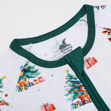 Load image into Gallery viewer, Slumberly Baby Bamboo Footie - Holiday