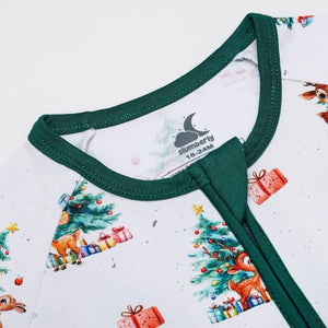 Slumberly Baby Bamboo Footie - Holiday