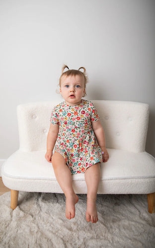 Pretty Petals Baby Romper Dress