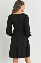 Load image into Gallery viewer, Maternity Swing Dress - Black