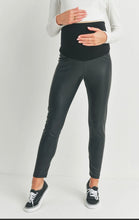 Load image into Gallery viewer, Faux Leather Maternity Leggins