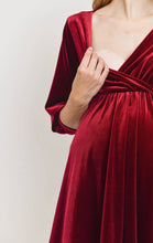 Load image into Gallery viewer, Velvet Maternity and Nursing Swing Dress