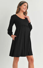 Load image into Gallery viewer, Maternity Swing Dress - Black