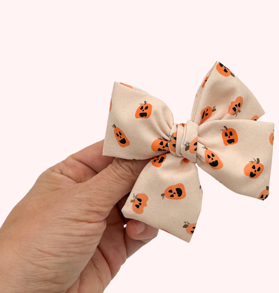 Halloween Hand Tied Bow