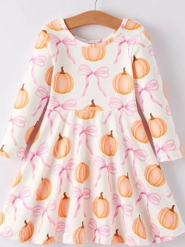 Pumpkin and Bows Dress