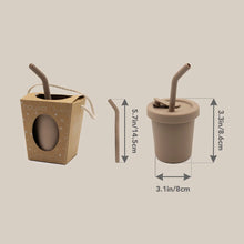 Load image into Gallery viewer, Noüka’s Silicone Straw Cup 6oz