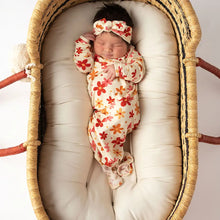 Load image into Gallery viewer, Baby Knotted Gown - Groovy