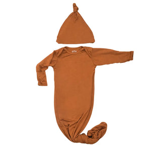 Baby Knotted Gown - Harvest