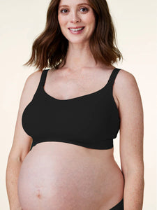 Intrigue Balconette Maternity & Nursing Bra - Pearl & Black