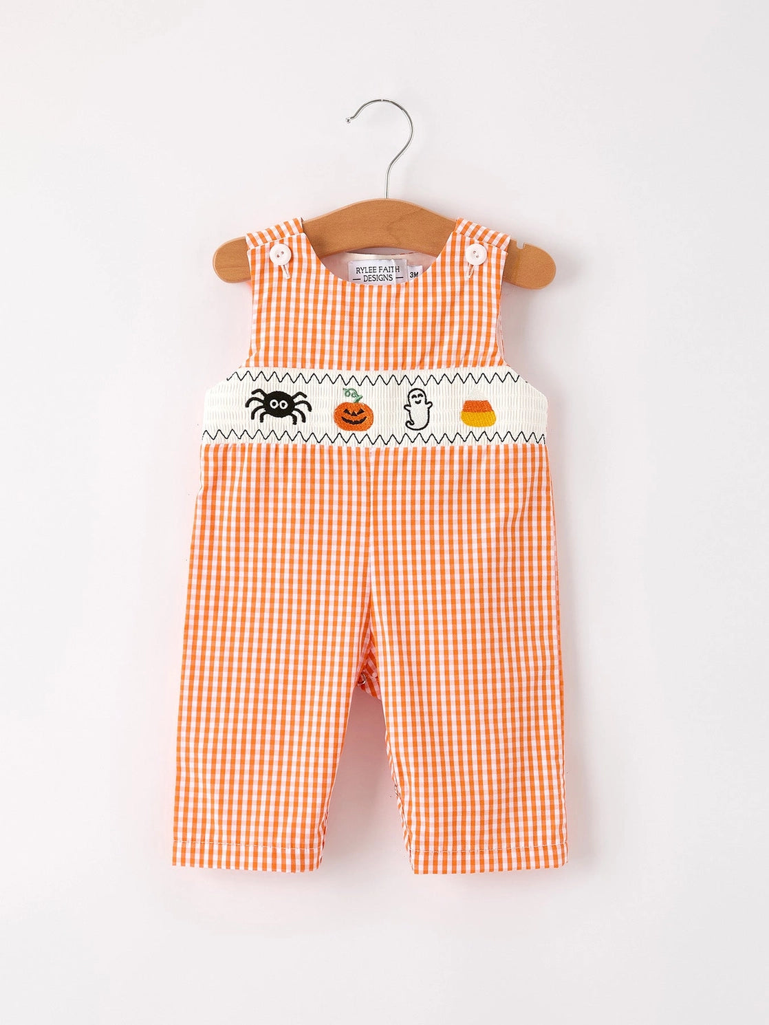 Baby Halloween Embroidered Romper