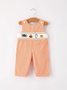 Baby Halloween Embroidered Romper
