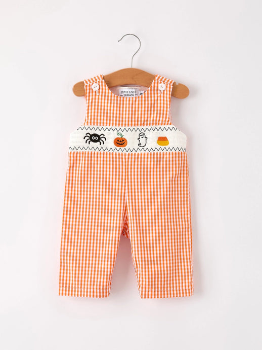 Baby Halloween Embroidered Romper