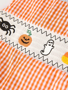 Baby Halloween Embroidered Romper