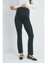 Load image into Gallery viewer, High Rise Flare Maternity Knit Pants