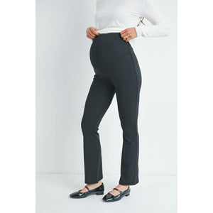 High Rise Flare Maternity Knit Pants