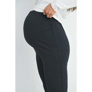 High Rise Flare Maternity Knit Pants