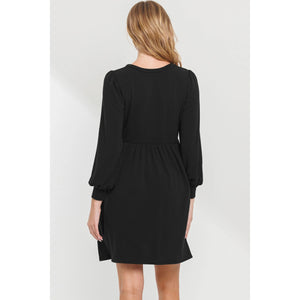 Maternity Knit Dress - Black