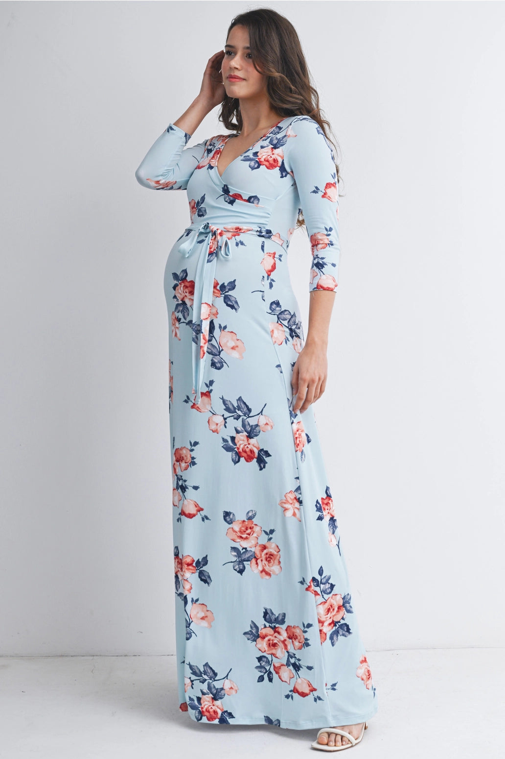 Lexi 3/4 Sleeve Maternity Dress