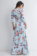 Load image into Gallery viewer, Lexi 3/4 Sleeve Maternity Dress - Light Blue