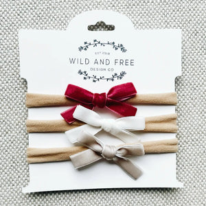 Velvet Headbands - Christmas