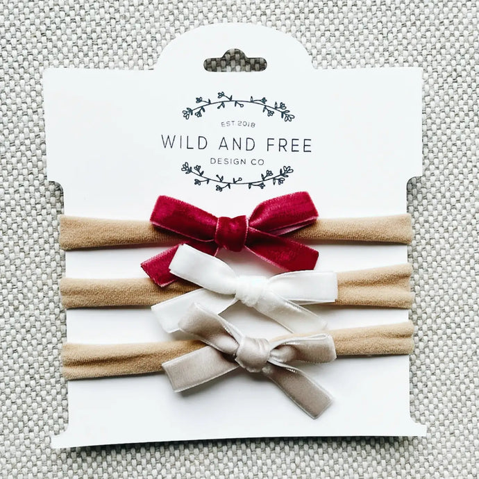 Velvet Headbands - Christmas