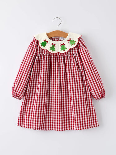 Preorder Christmas Tree Plaid Dress