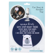 Load image into Gallery viewer, No Touching Car Seat &amp; Stroller  Tag - Mama Bear
