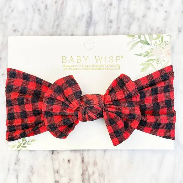 Wisp Buffalo Plaid Top Bow