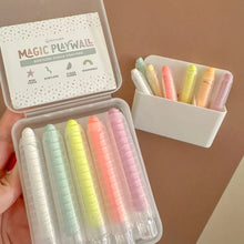 Load image into Gallery viewer, Preorder Dustless Chalk Crayons + Magnetic Holder Bundle - Neon