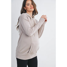 Load image into Gallery viewer, Maternity &amp; Nursing Hoodie - Taupe