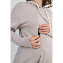 Load image into Gallery viewer, Maternity &amp; Nursing Hoodie - Taupe