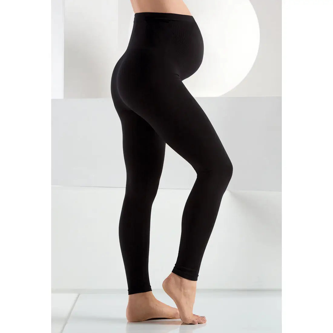 Maternity Footless Tights/Leggings - Black