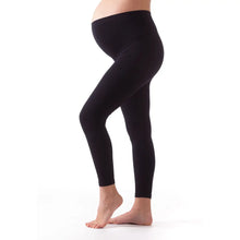 Load image into Gallery viewer, Maternity Footless Tights/Leggings - Black