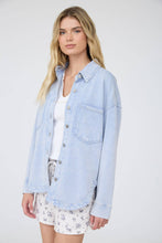 Load image into Gallery viewer, Acid Washed Relaxed Shacket