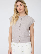 Load image into Gallery viewer, Raw Edge Short Sleeve Cardigan